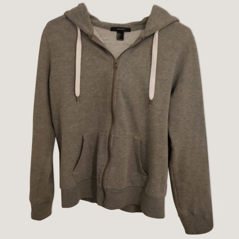 Gray Zip Hoodie